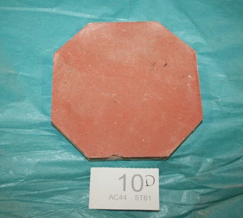 Antique Victorian Hall Floor Encaustic Geometric Tiles ref 10D Cover