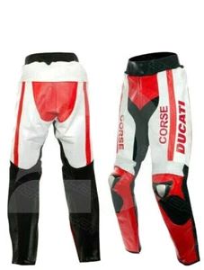 DUCATI CORSE DREIFARBIGE LEDER MOTORRAD-/MOTORRADHOSE - Bild 1 von 2