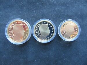 Lot 10 + 20 + 50 Cent Euro BE Luxembourg 2006