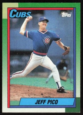 1990 Topps #613 Jeff Pico Chicago Cubs - Image 1 of 2