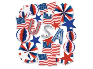 Patriotic Decorating Kit 4th Of July Independence Day Party Pack Kit Decorations - Picture 1 of 1