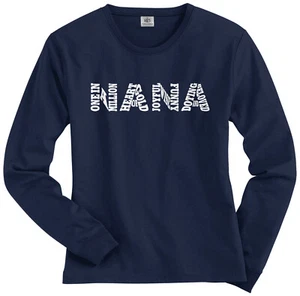 Nana Typography Women's Long Sleeve T-Shirt Grandma Birthday Gift Idea - Picture 1 of 9