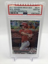 2017 Bowman Mega Box Nick Senzel Chrome Prospect #BCP1 PSA 10 GEM MT Reds