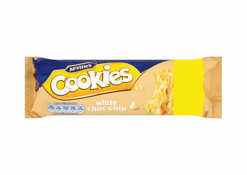 Mcvitie's White Chocolate Chip Cookies - 150g - Pack of 4 - Image 1 of 1