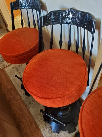 Vintage Cast Iron Bar Stools Cover