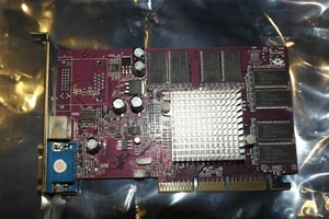 Nvidia GeForce 4 MX 440 128MB VGA TV-OUT Graphics Video Card AGP - Picture 1 of 5