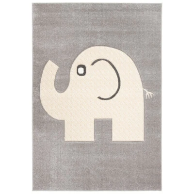 SAFAVIEH Carousel Kids Collection CRK165B Grey/Ivory Rug - Image 1 of 4