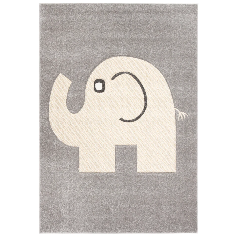 SAFAVIEH Carousel Kids Collection CRK165B Grey/Ivory Rug - Image 1 of 4