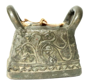 Old Burmese Cow Bell Burma Bronze Brass Bell Mandalay? Horse Cow - Picture 1 of 10