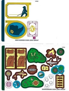 LEGO™ Genuine Sticker Sheets for Set 43174 - Sheets 1 & 2 Mulan's Storybook - Picture 1 of 1