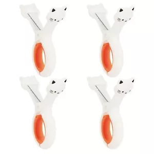 4 Pack Beach Towel Clips for Beach Chairs Cute Cat Clothes pins Plastic Anima... - Picture 1 of 6
