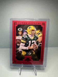 Cuadro rojo Panini Aaron Rodgers Gridiron Kings 2015 #63 Green Bay Packers. - Imagen 1 de 2