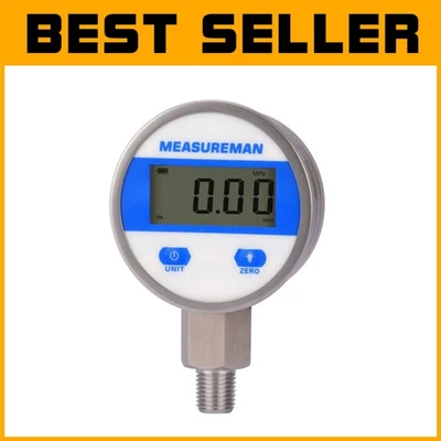 2-1/2" Dial Pressure Gauge, 0-60psi, Stainless Steel, LED - Image 1 of 4