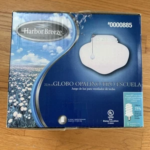 Harbor Breeze Opal Schoolhouse Globe Ceiling Fan Light Kit White - Picture 1 of 3