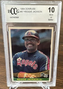 Donruss Reggie Jackson #57 California Angels 1984 BCCG 10 - Imagen 1 de 2