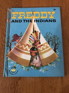 VINTAGE 1963 FREDDY AND THE INDIANS WONDER BOOKS #816 HARDBACK BOOK - Picture 1 of 9