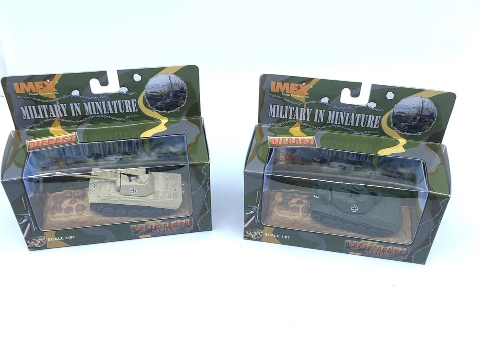 Imex 1/87 HO Scale WWII Tanks German Panther Leopard Diecast Item 871005 871003 - Image 1 of 4