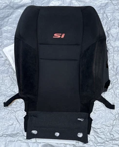06-11 Honda Civic Si Passenger Right Front Upper Seat Skin Suede Cover Black - Picture 1 of 11