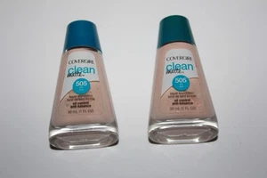 Base líquida mate Covergirl Clean #505 marfil lote de 2 sellados - Imagen 1 de 2