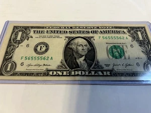 Trinary with 5- 5s and 2-6s. Fancy- Collectable 2021 Note F 56555562 A - Picture 1 of 2