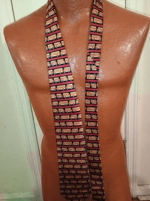 Museum Artifacts School Bus Men's Silk Tie. - Image 1 of 3