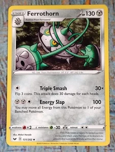 FERROTHORN 131/202 Uncommon Swords & Shields 2020 Stage 1 Pokémon (#2) - Picture 1 of 4