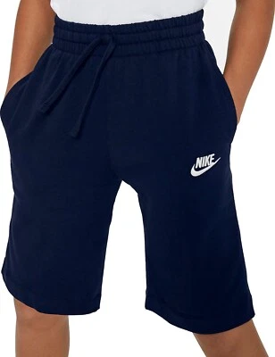 Nike Boys NSW JSY Casual Shorts Navy Blue With Pockets  805450-478 Size Small - Image 1 of 4