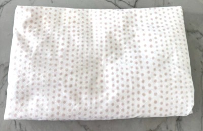 Pottery Barn Baby Crib Sheet Fitted Sheet Organic Pink Polka Dots Toddler Bed - Image 1 of 3