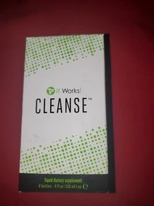 NEW IT WORKS CLEANSE LIQUID DIETARY SUPPLEMENT 4 BOTTLES / 4 FL OZ (118 ML) EACH - Picture 1 of 4