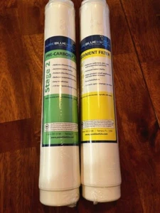 (Lot of 2) Pure Blue H20 Reverse Osmosis Filters Stage 1 Sediment & 2 Pre-Carbon - Picture 1 of 1