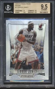 LeBron James 2012-13 Panini Prizm #1 Silver Prizm 1st Year Prizm BGS 9.5 ICONIC