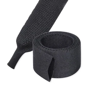 Heat Shrink Braided Sleeving 21 Ratio Shrinkable Fabric Tubing Sleeve Abrasio... - Picture 1 of 9