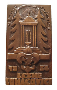 Czech medal - Lázně Luhačovice 1934. By V. Podivin, 42x75mm