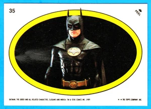 Pegatina Topps Batman 1989 # 35 (como nueva) Batman B - Imagen 1 de 2