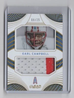 2016 Panini Clear Vision Jersey Prime Earl Campbell 09/25 #15 Houston Oilers - Image 1 of 2