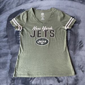 NFL New York Jets Women's Green Logo Short Sleeve T-Shirt  Large