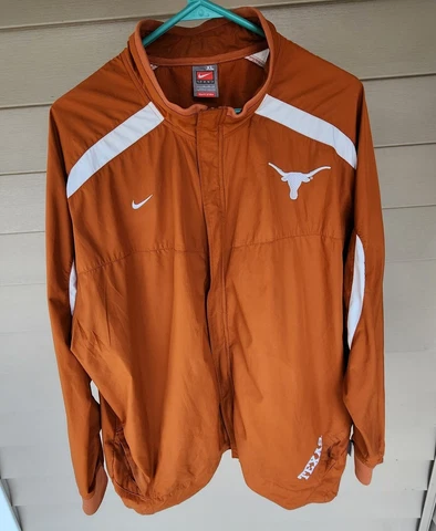 VTG Nike Team TEXAS Longhorns Windbreaker Jacket Men's XL Softshell Golf Y2K Cover