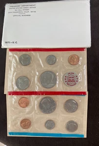 USA 1971 POSTFRISCHER SATZ. AUSGEGEBEN VON UNS POSTFRISCH - OGP - DENVER & PHILADELPHIA - Bild 1 von 7