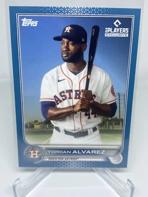 2022 Topps x Players Inc. clubhouse stadium Exclusive Yordan Alvarez #d 30/150 - Image 1 of 2