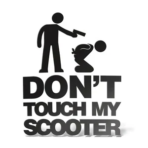 Sticker DON'T TOUCH MY SCOOTER Adesivo Decal Moto Casco Marmitta Parabrezza PVC  - Foto 1 di 17