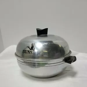 Vintage West Bend Aluminum Serving Oven USA Bun Warmer 3 Piece Stove Top - Picture 1 of 11