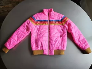 Aviator Nation 5-Stripe Kids Pink Traveler Jacket; Size = 14; Made in USA! - Picture 1 of 15