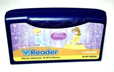 V.Reader Cinderella Disney Princess Belle Play & Learn Interactive Game V-Tech - Image 1 of 2