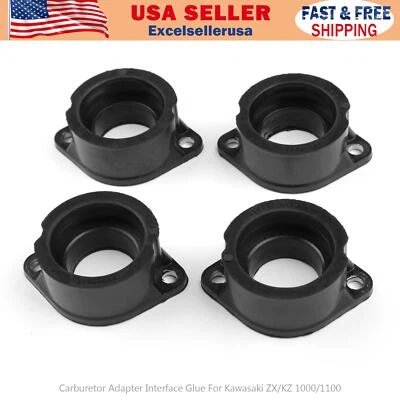 Carburetor Holder Intake Manifold Boot For Kawasaki KZ1000 KZ1100 ZN1100 A1 B1UA - Image 1 of 4