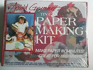 Arnold Grummer's Tin Can Paper Making Kit NEW Sealed Papermaking Recycle Kids - Picture 1 of 5