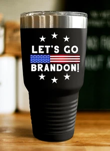 Let's Go Brandon F**k Joe Biden tumbler, Republican gifts American flag cup - Picture 1 of 3