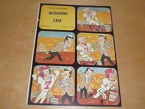 1962 CASE WESTERN (OH) AT ALLEGHENY (PA) COLLEGE FOOTBALL PROGRAM   - Picture 1 of 1