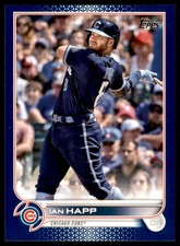 2022 TOPPS ROYAL BLUE IAN HAPP #143 CHICAGO CUBS