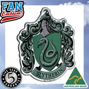 Harry Potter Domed Chrome Car Decal - Slytherin Crest - Picture 1 of 7