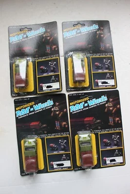 TRANSFORMERS KO MOTORIZED ROBOT on WHEELS  RARE SET   1980s  4x  moc ! - Image 1 of 4